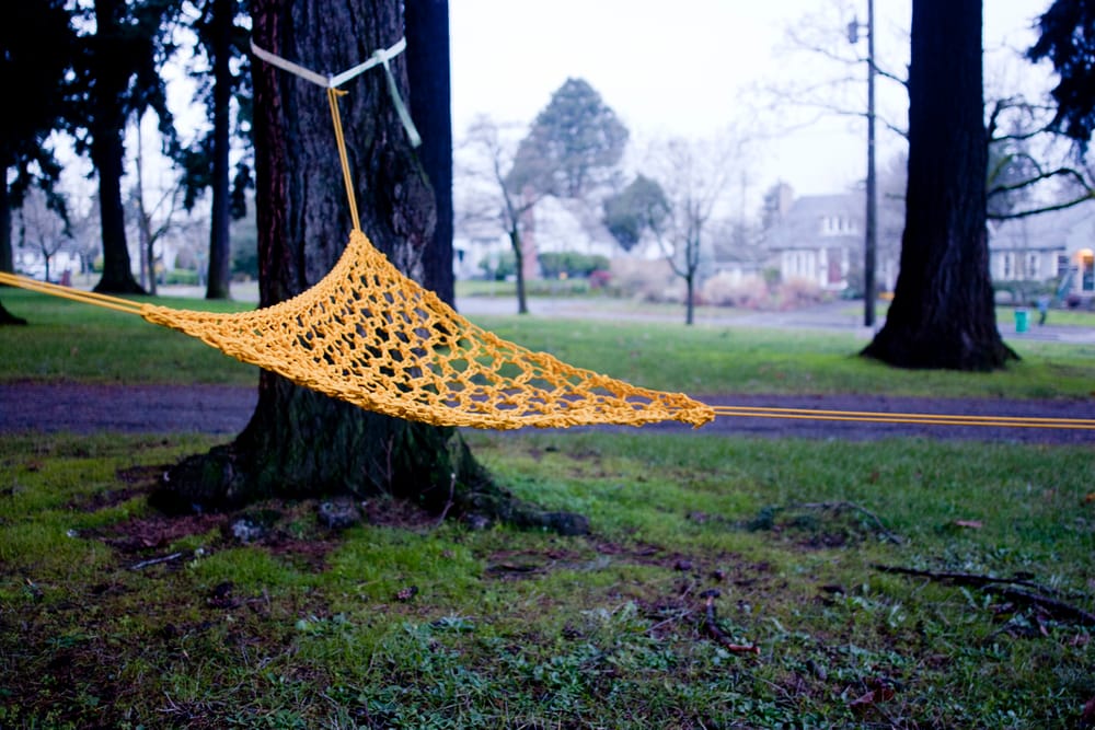paracord hammock seat