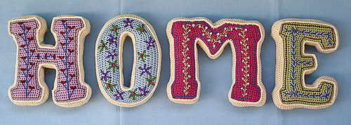 crochet letters 3d pattern