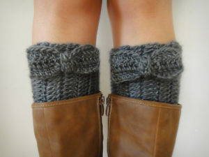 quick and easy crochet boot cuffs