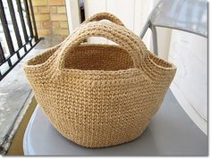 Crochet Basket Bag Pattern