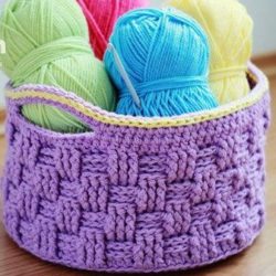 Crochet Basket Weave Bag Pattern