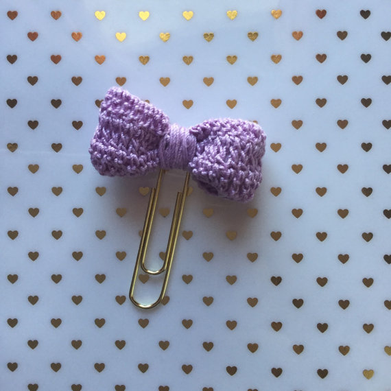 Crochet Bow Bookmark