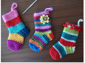 free crochet christmas stocking ornament pattern