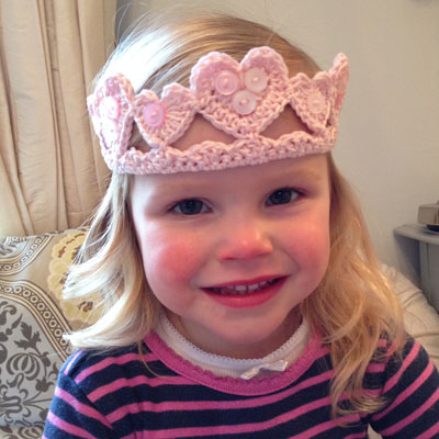 Crochet Crown For Baby Girl