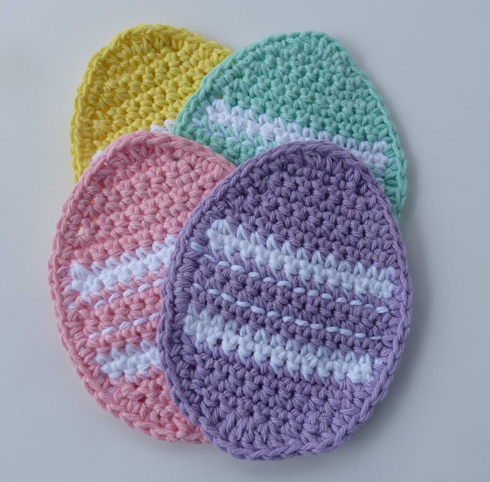free crochet easter dishcloth patterns