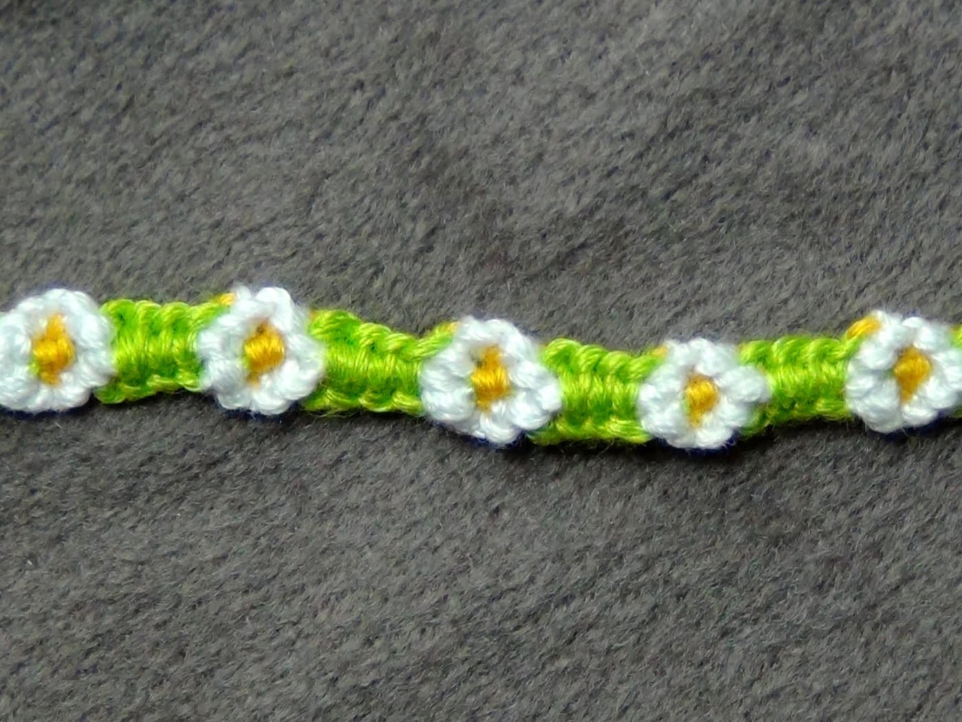 crochet flower bracelet patterns