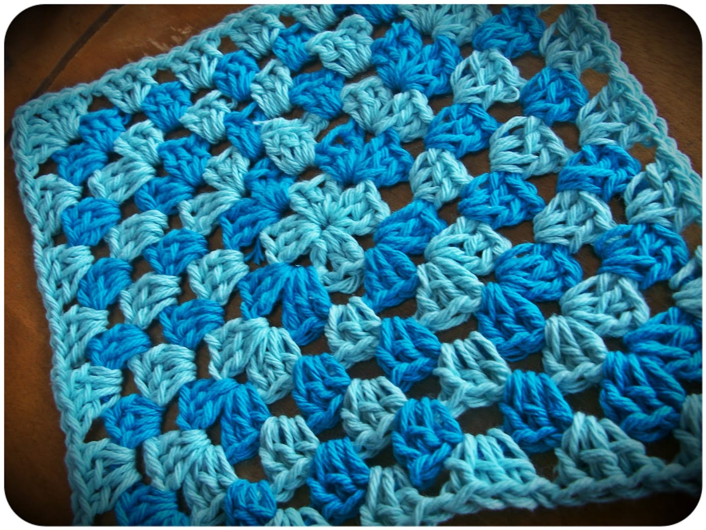 crochet dishcloth granny square pattern