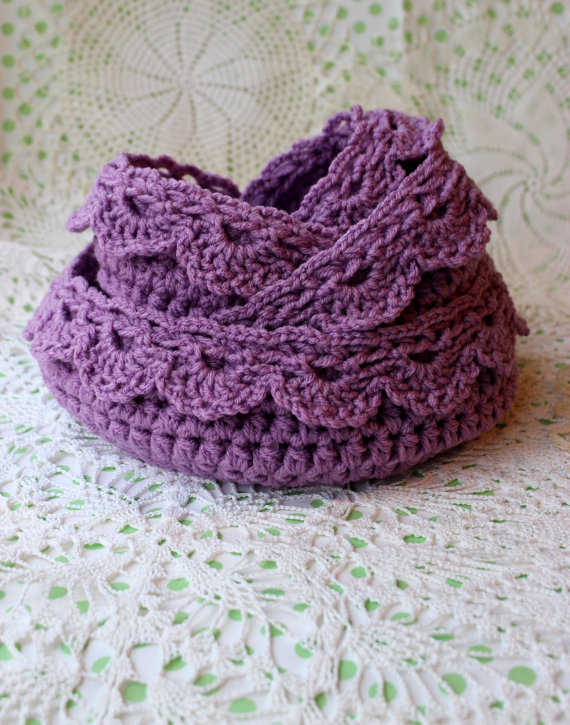 free crochet lace basket patterns