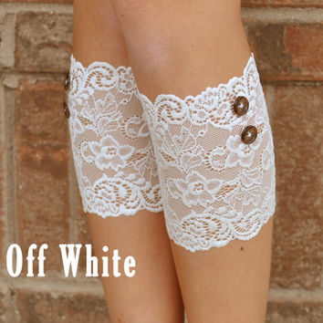 Crochet Lace Boot Cuffs