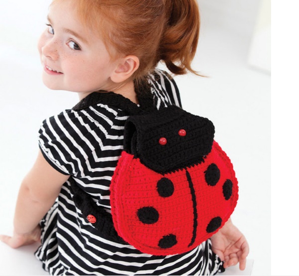 crochet ladybug backpack pattern