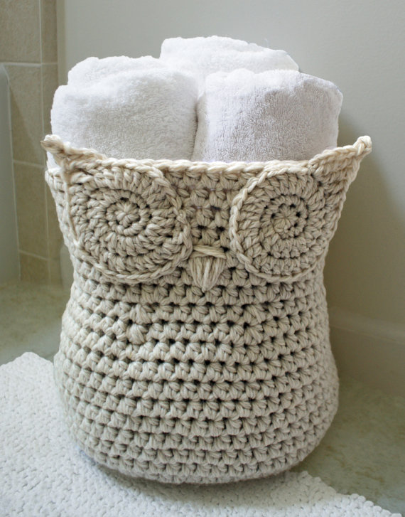 Crochet Owl Basket Pattern Free