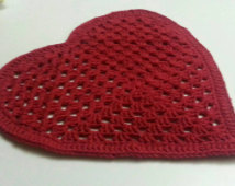 crochet placemat crochet pattern red heart