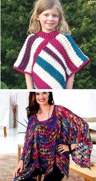 free crochet poncho pattern with sleeves