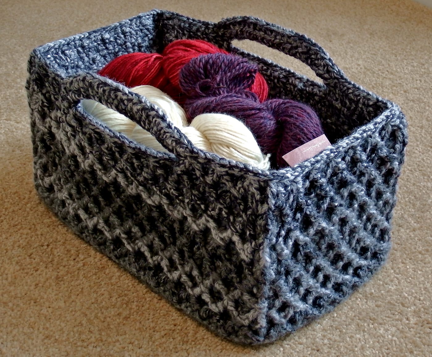 large crochet basket patterns
