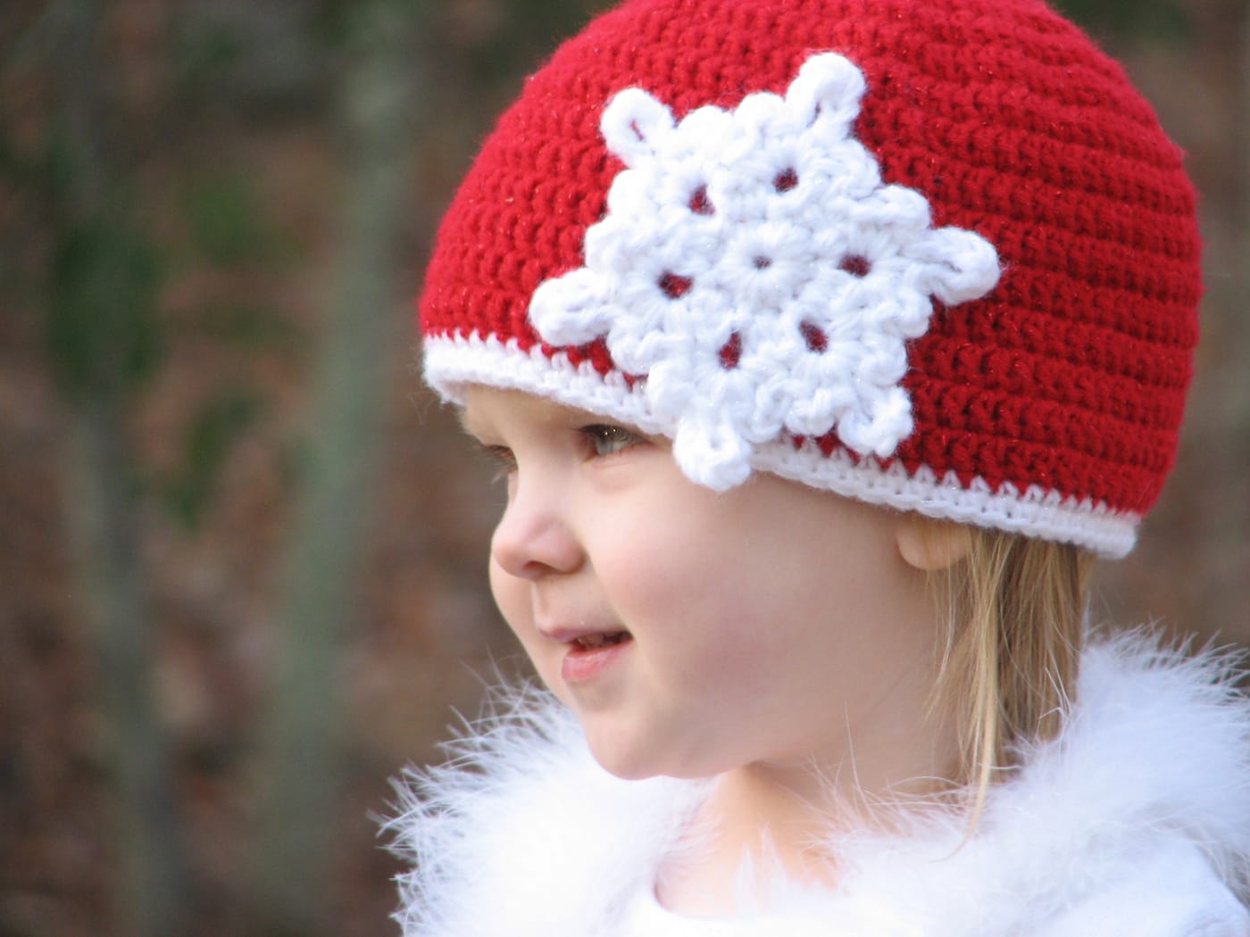 crochet snowflake hat pattern