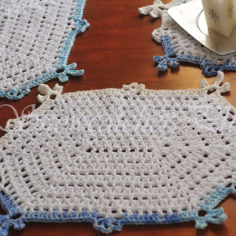 free crochet snowflake placemat patterns