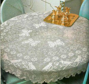Crochet Snowflake Tablecloth Pattern