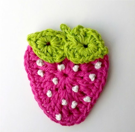 Crochet Strawberry Dishcloth Pattern