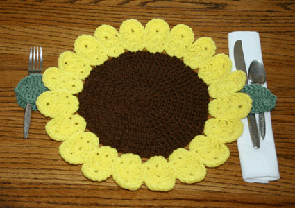 simple crochet placemat patterns