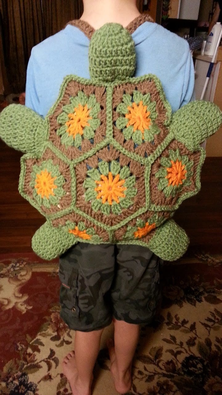crochet turtle backpack pattern free