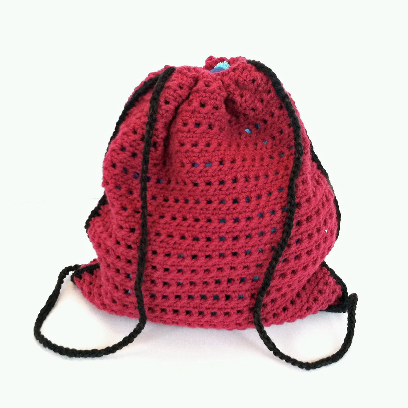 crochet drawstring backpack pattern free