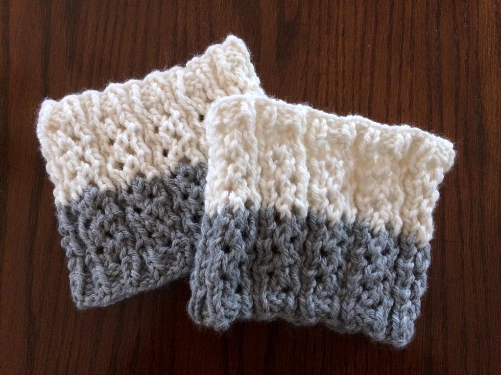 easy crochet boot cuffs pattern free
