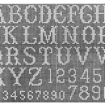 filet crochet letter patterns free