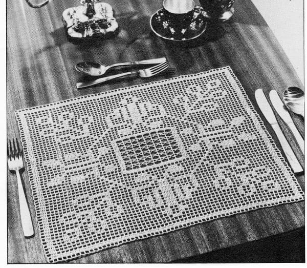 Filet Crochet Placemat Patterns