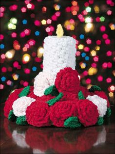 crochet christmas rose pattern