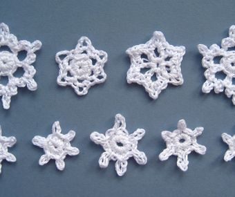 free mini crochet snowflake patterns