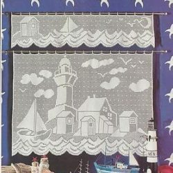 patterns for filet crochet curtains
